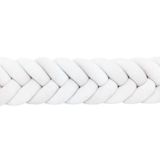 Bettschlange geflochten Fischgrätenoptik Velours – Premium Schutz & Komfort