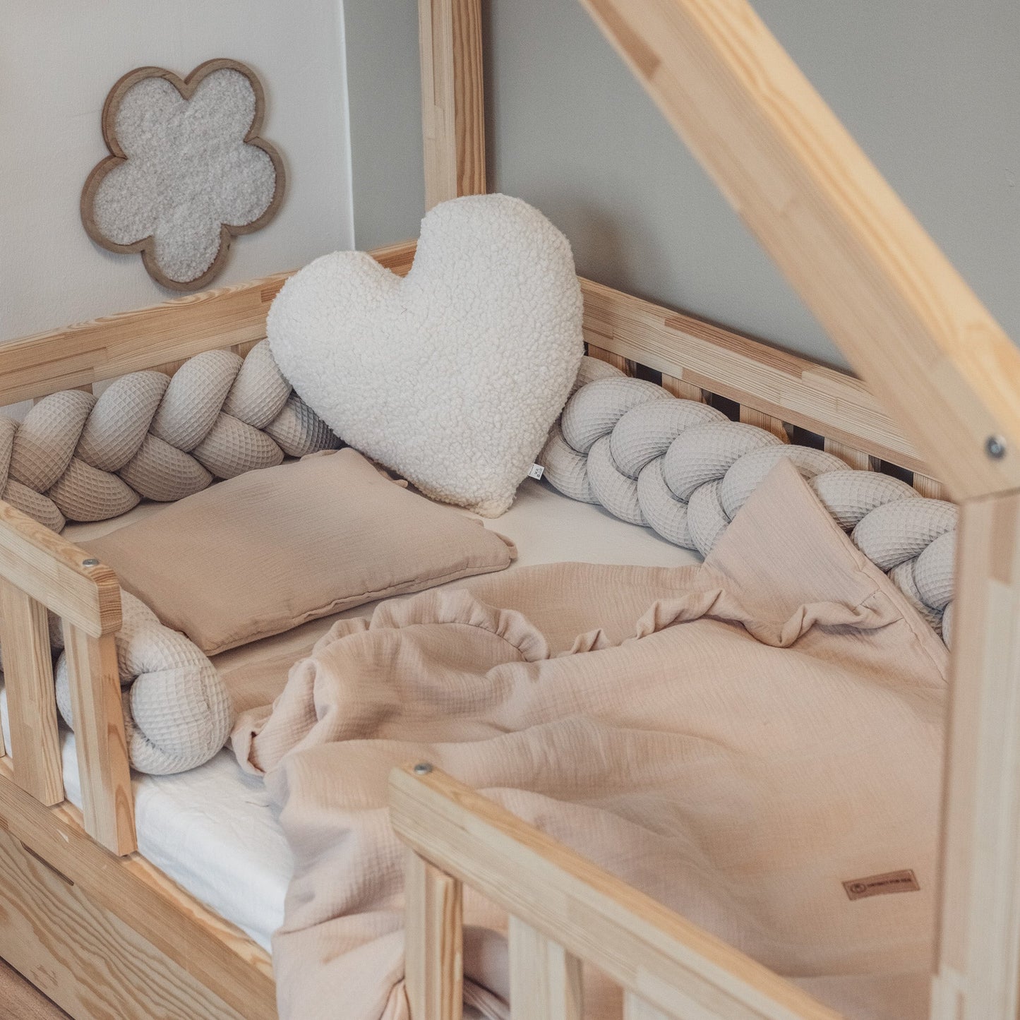 Bettwäsche gebrauchsfertig Musselin Rüschen – Weich & Atmungsaktiv