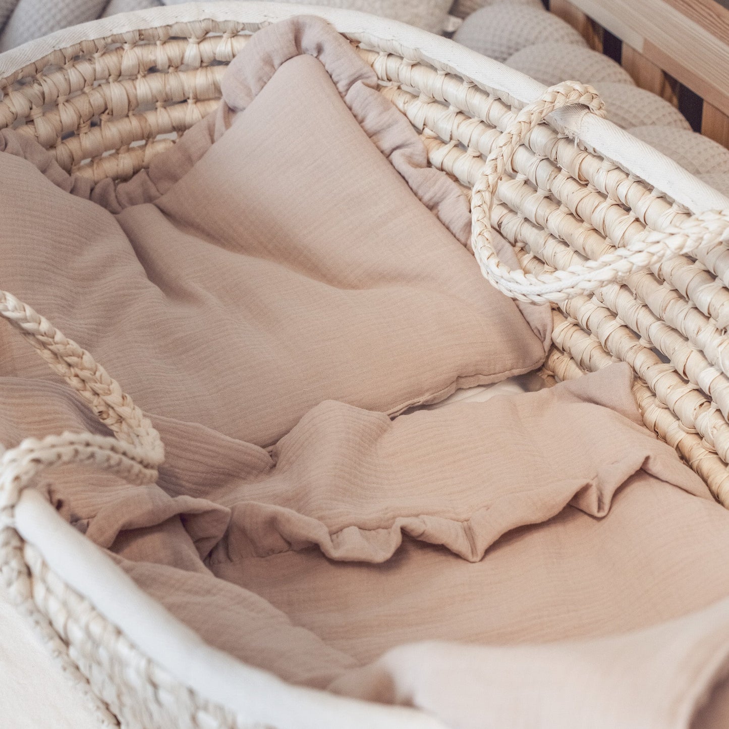 Bettwäsche gebrauchsfertig Musselin Rüschen – Weich & Atmungsaktiv