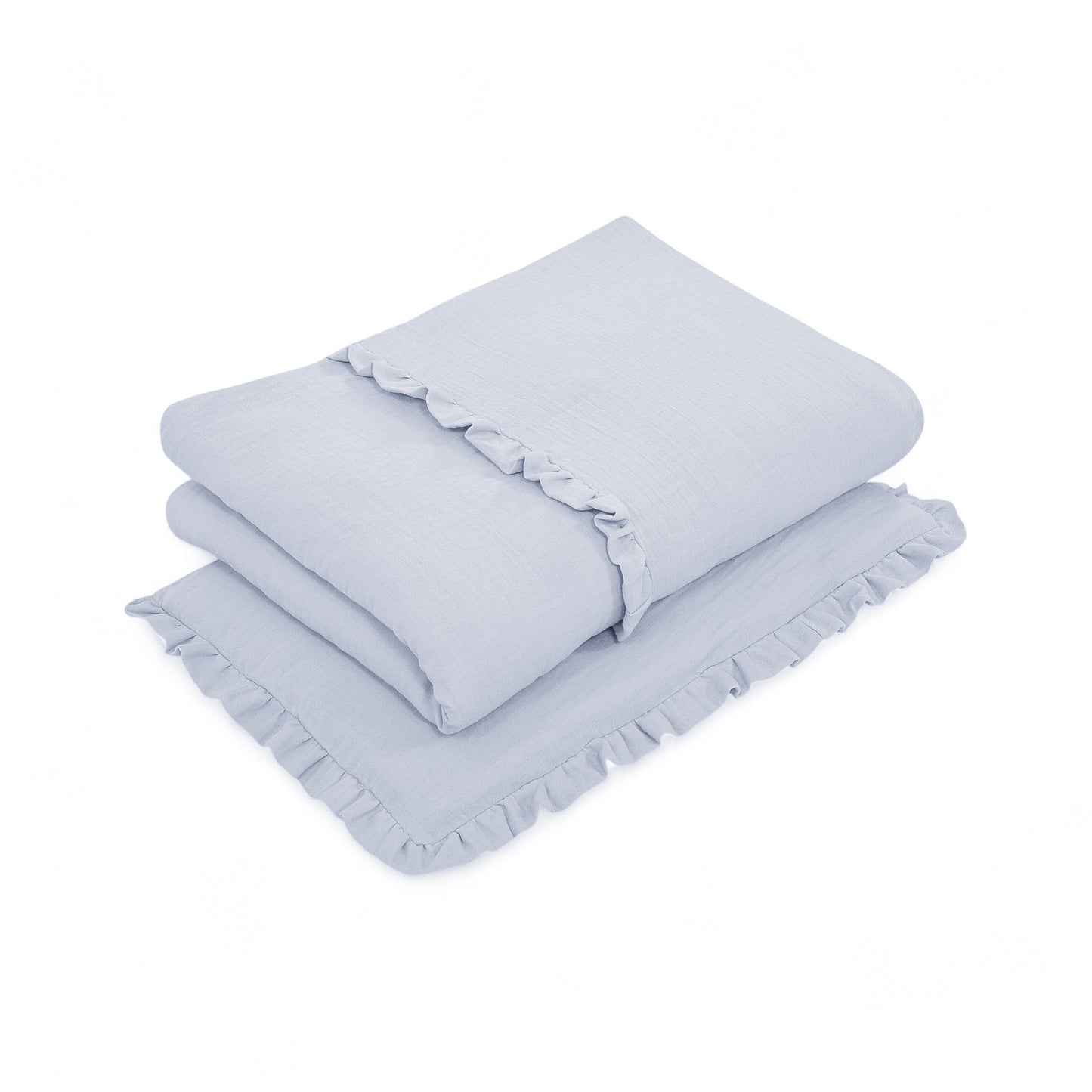 Bettwäsche gebrauchsfertig Musselin Rüschen – Weich & Atmungsaktiv