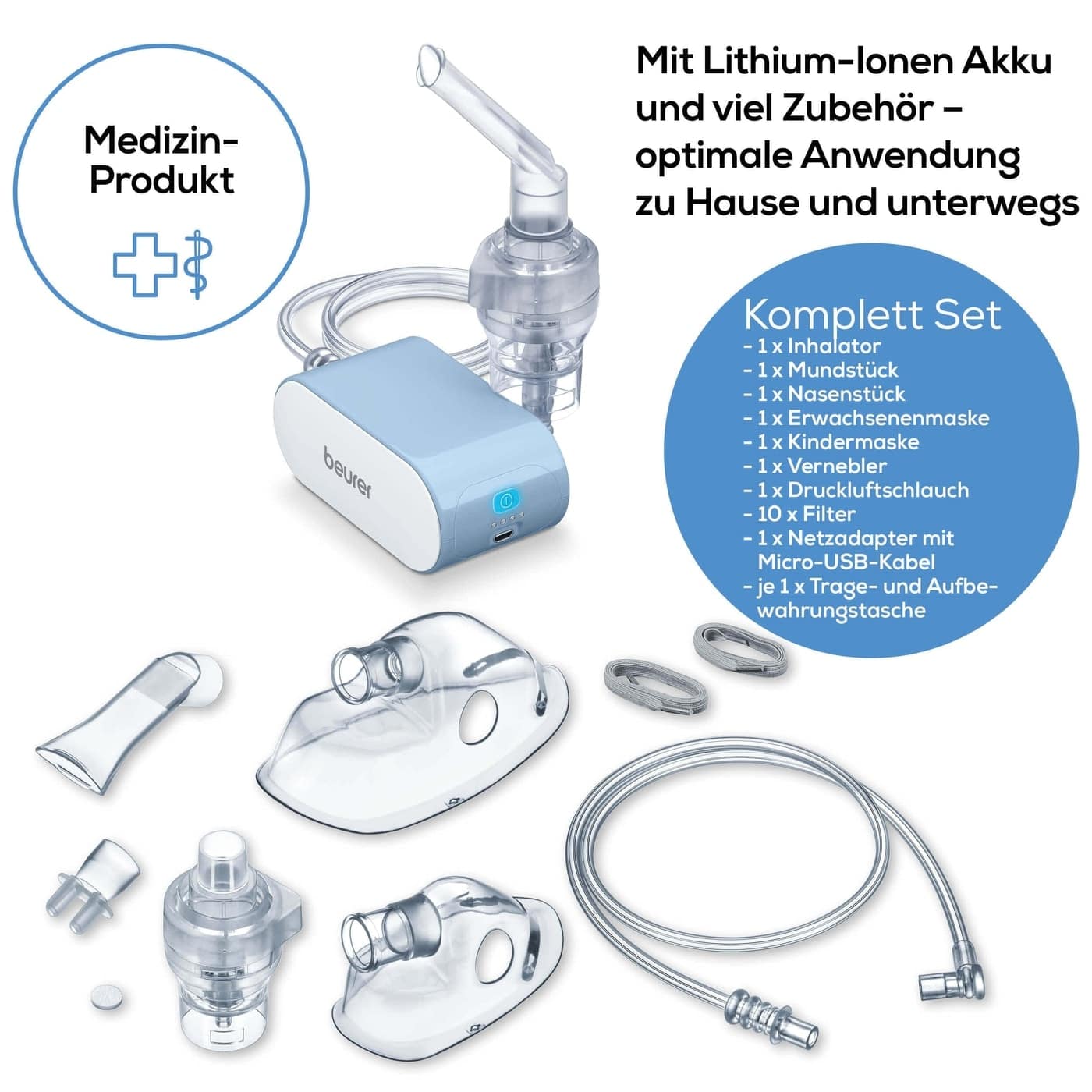 Auslaufartikel: Beurer kleiner Inhalator IH 60