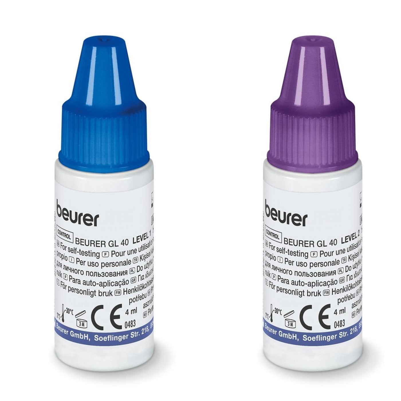 Auslaufartikel: Beurer Kontrolllösung GL 40 Level 1 + 2