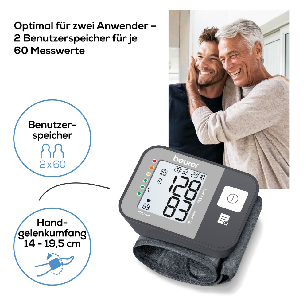 Auslaufartikel: Beurer Handgelenk-Blutdruckmessgerät BC 27 | Packung (1 Stück)