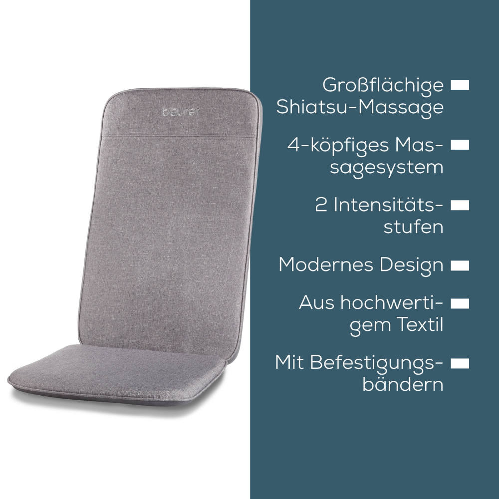 Auslaufartikel: Beurer MG 202 Shiatsu-Massagesitzauflage | Packung (1 Stück)
