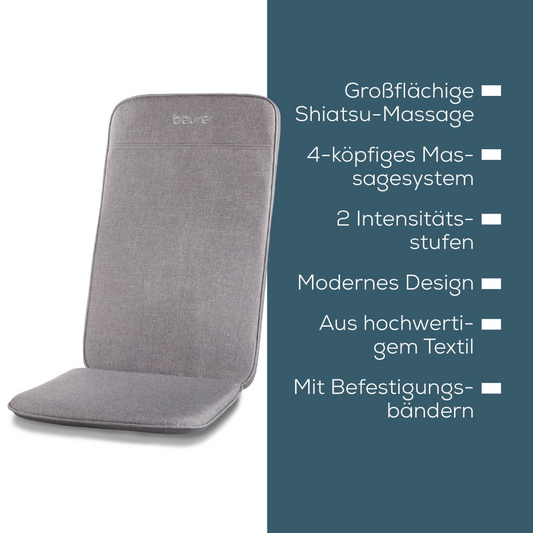Auslaufartikel: Beurer MG 202 Shiatsu-Massagesitzauflage | Packung (1 Stück)