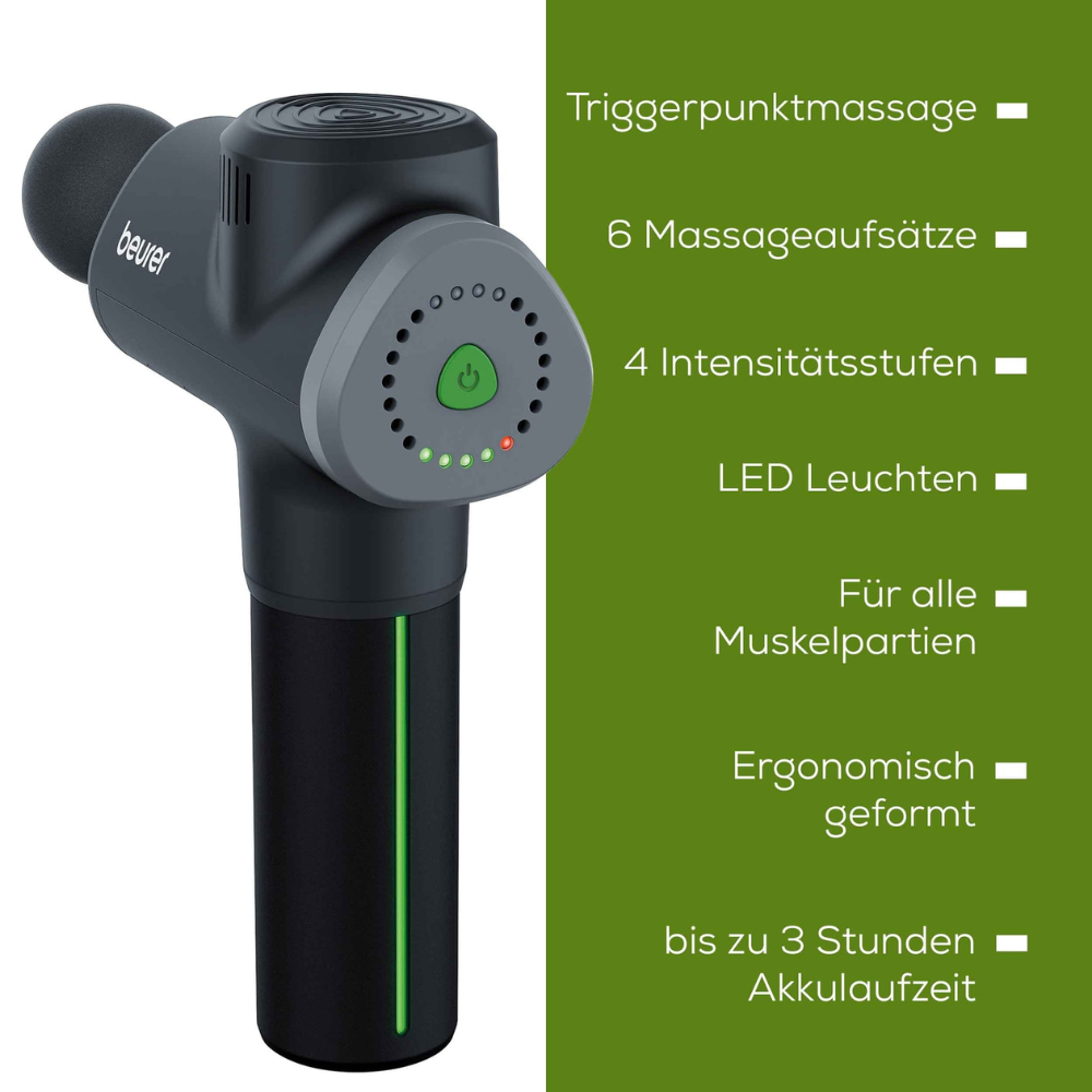 Auslaufartikel: Beurer Muskelmassagegerät MG 180 Massage Gun | Packung (1 Stück)
