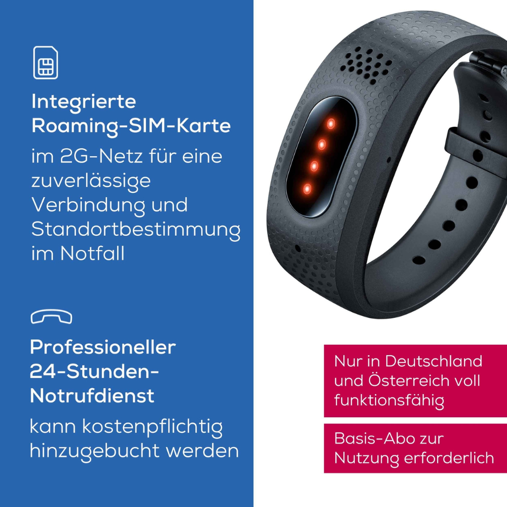 Auslaufartikel: Beurer Notfallarmband EC 70 SafePlus | Packung (1 Stück)