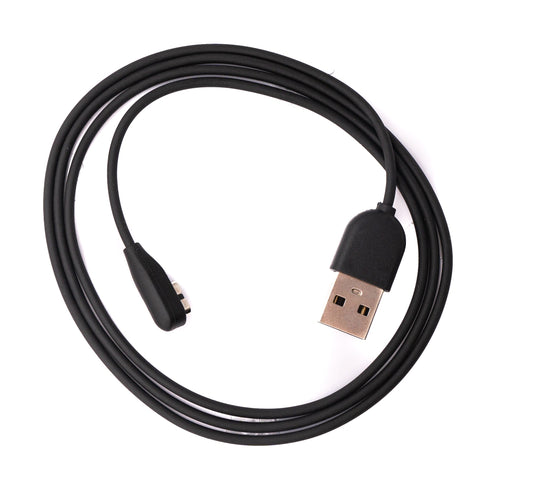 SYSTEM-S USB 2.0 snúra 100 cm hleðslusnúra fyrir Aftershokz Aeropex þráðlaus heyrnartól, svört