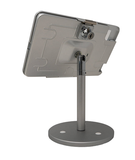 SYSTEM-S Tischhalterung 360° Ständer abschließbar für iPad Mini 6 (2021) in Grau