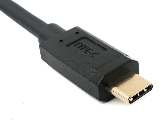 SYSTEM-S USB 3.1 Kabel 100 cm Typ C Stecker zu Buchse Schraube in Schwarz