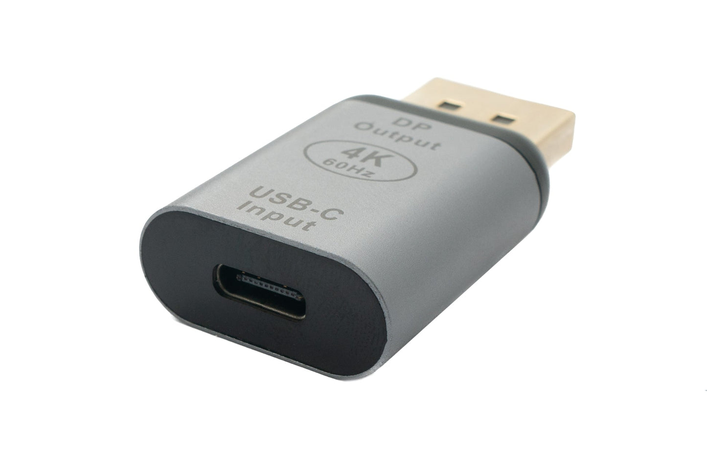 SYSTEM-S USB 3.1 millistykki Tegund C kvenkyns í DisplayPort DP karlkyns 4k HDTV snúra í gráu