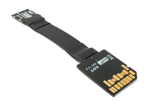 SYSTEM-S SD card 10 cm cable standard SD plug to micro socket extension adapter 