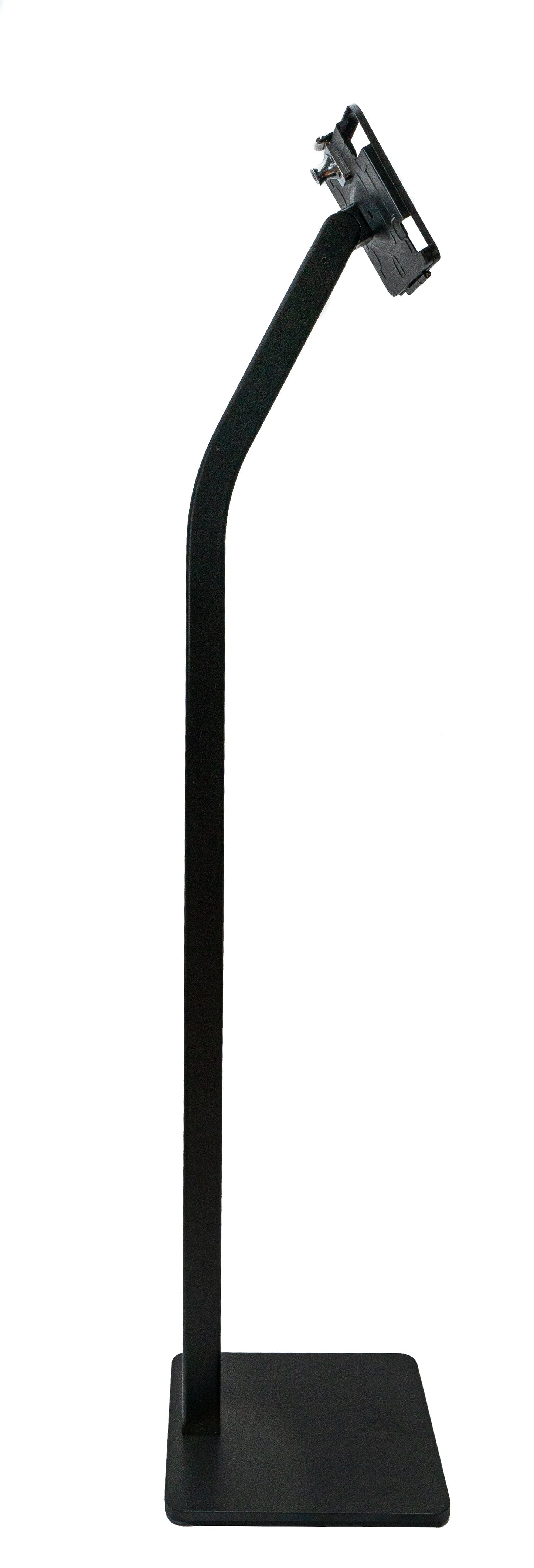 SYSTEM-S Boden Ständer 120cm neigbar Halterung abschließbar für iPad Mini 6 (2021) Schwarz