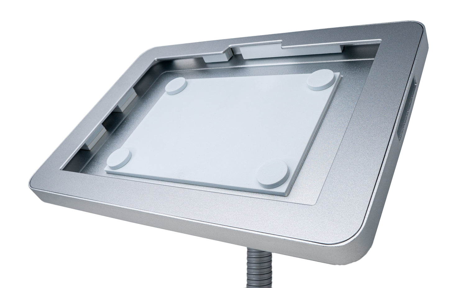 SYSTEM-S Tisch Halterung 360° Ständer abschließbar flexibel für Surface Pro 7 in Grau