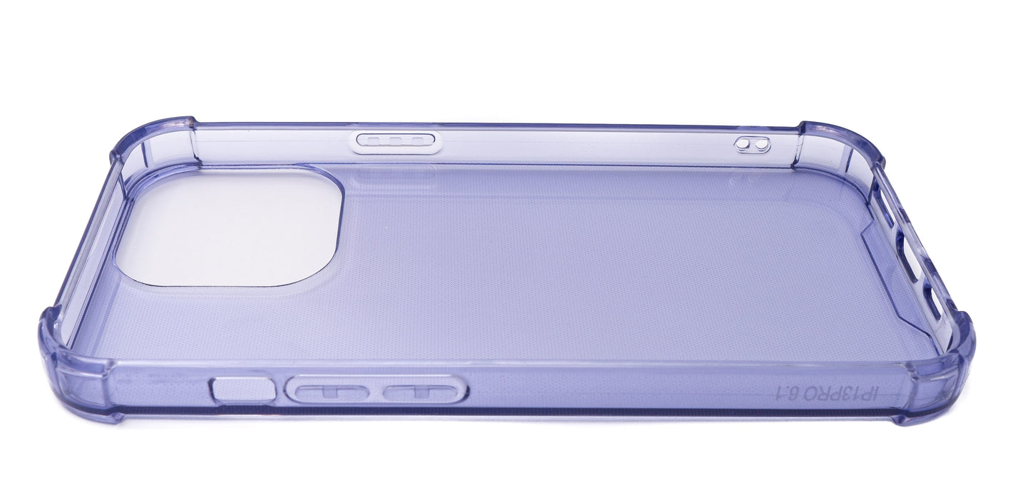 SYSTEM-S Schutzhülle aus Silikon in Lila Transparent Hülle für iPhone 13 Pro