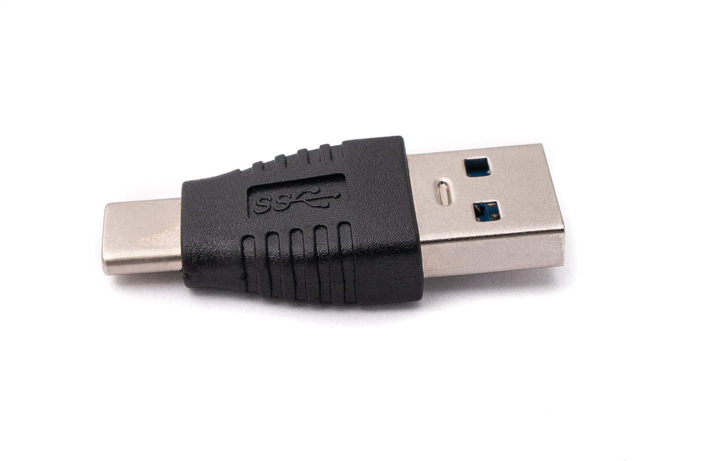 SYSTEM-S USB 3.1 Adapter Typ C Stecker zu 3.0 Typ A Stecker Kabel in Schwarz