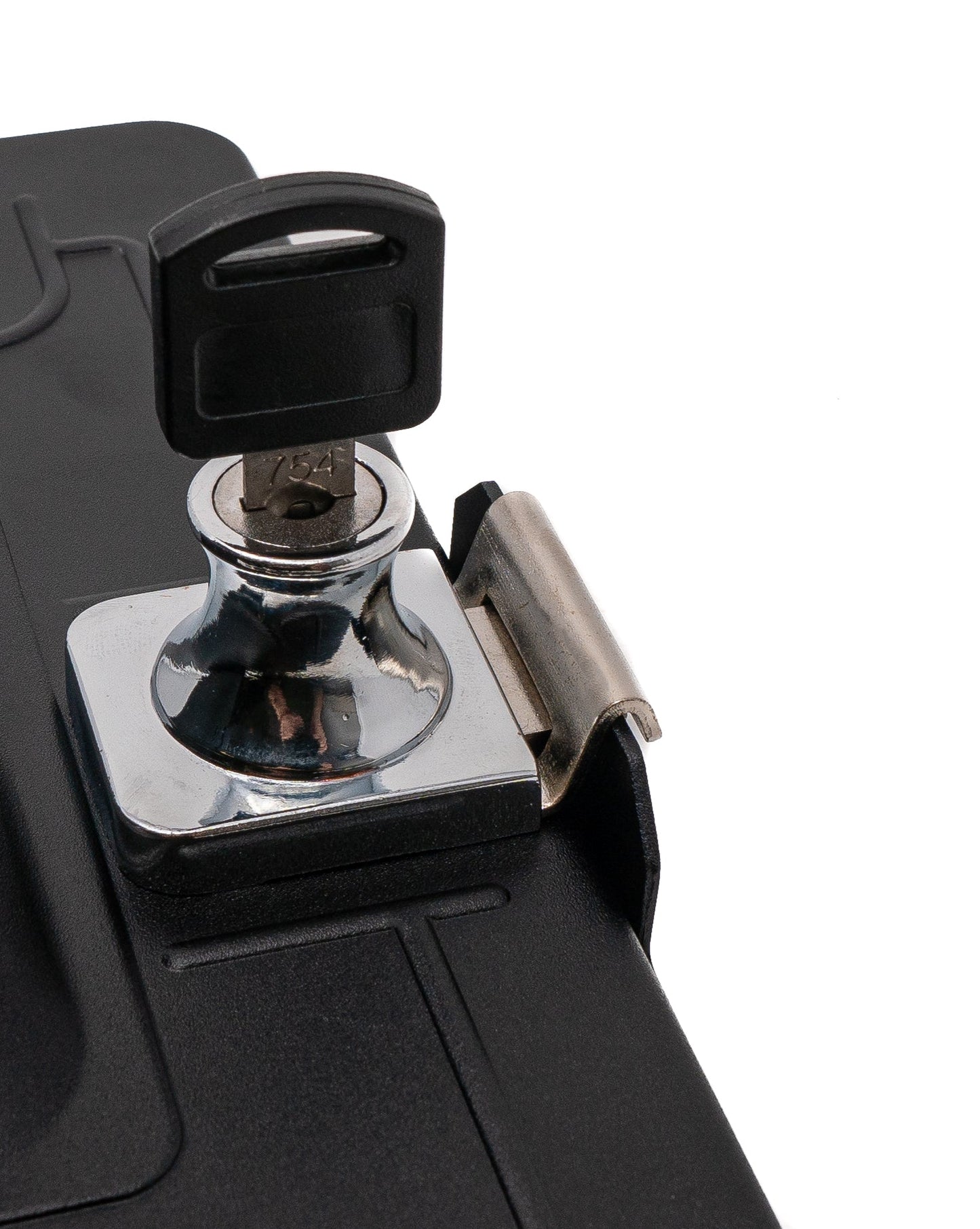 SYSTEM-S Stangenhalterung Klemme 360° Ständer abschließbar für iPad Mini 6 (2021) Schwarz