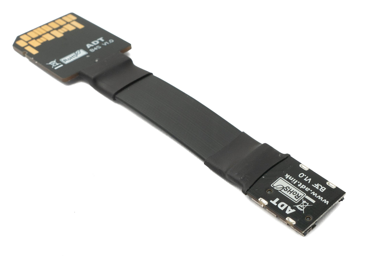 SYSTEM-S SD card 10 cm cable standard SD plug to micro socket extension adapter 