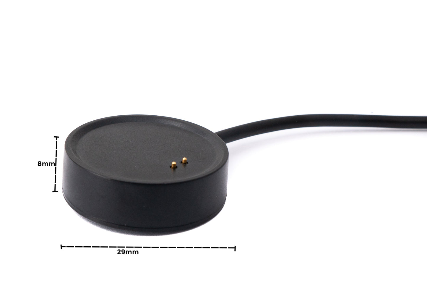 SYSTEM-S USB 2.0 snúra, 100 cm hleðslusnúra fyrir RealMe Watch RMA 161 snjallúr, svört