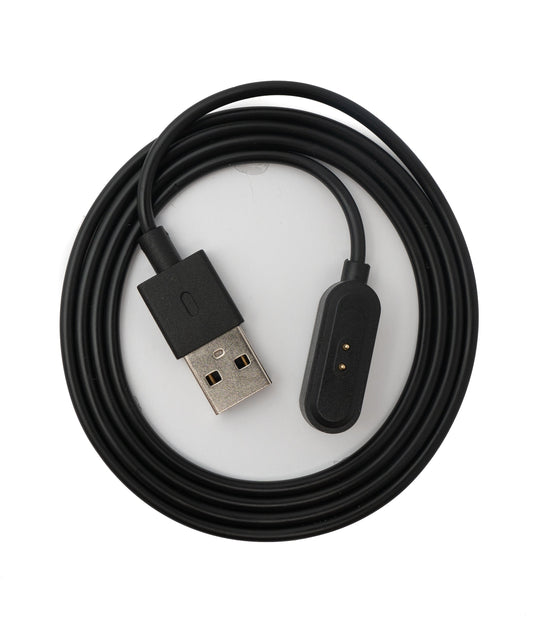 USB 2.0 Kabel 100 cm für Oppo Watch Free Smartwatch in Schwarz