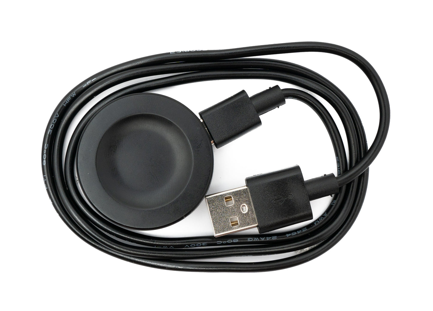 SYSTEM-S USB 2.0 Cable 100 cm Charging Station for Huawei Watch GT3 42/46mm Smartwatch Black