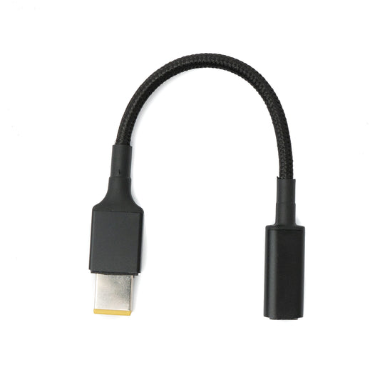 SYSTEM-S USB 3.1 snúra 16 cm Type C kvenkyns í rétthyrndan 11,0 x 4,5 mm karlkyns fléttaðan