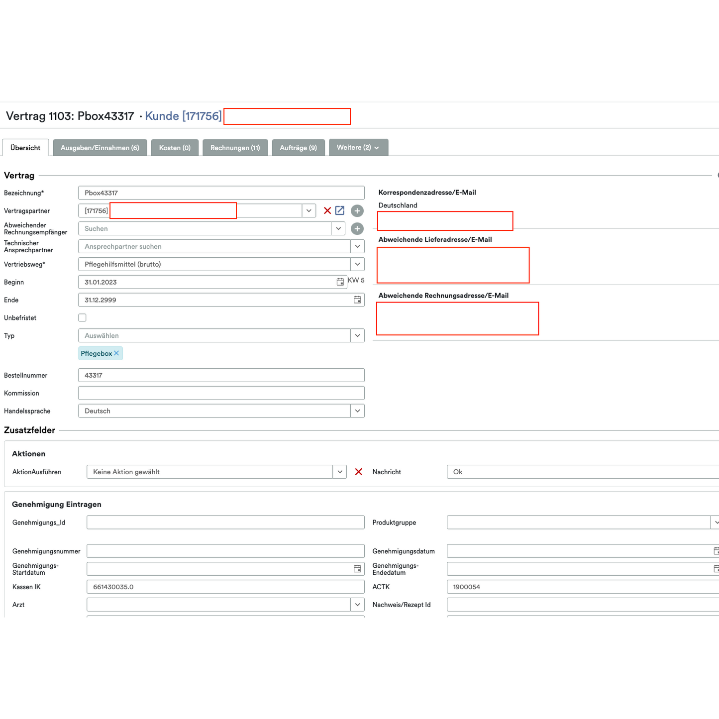 CareBox Inco: Weclapp Abrechnungs- & Ordertool für Pflegehilfsmittel und Inkontinenz