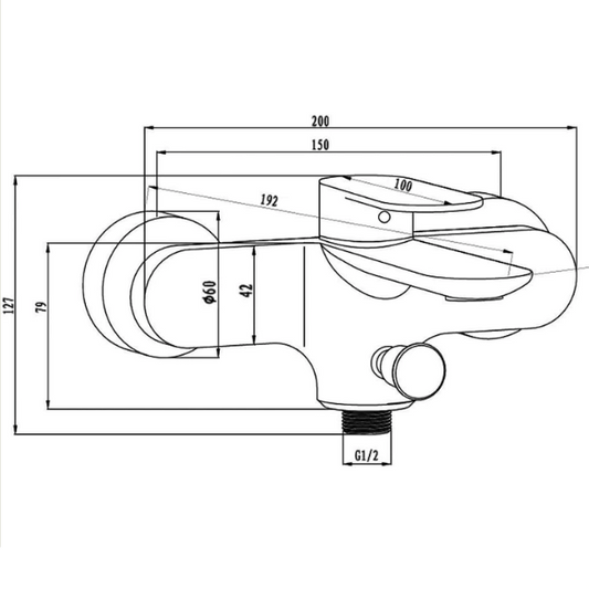 Aqua-Su "Molera" Wannenarmatur (chrom)