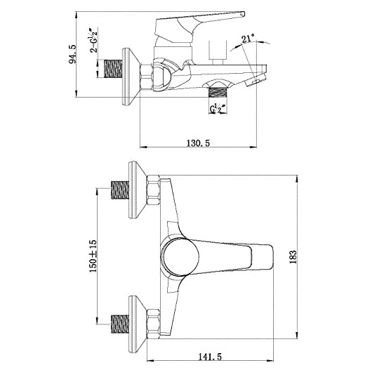 Aqua-Su "Patiso" Wannenarmatur (chrom)
