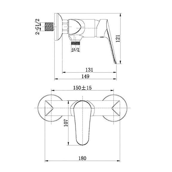 Aqua-Su "Osana" Duscharmatur (chrom)