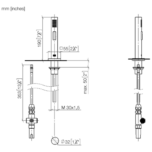 Dornbracht "Generic" Spülbrausegarnitur (chrom)