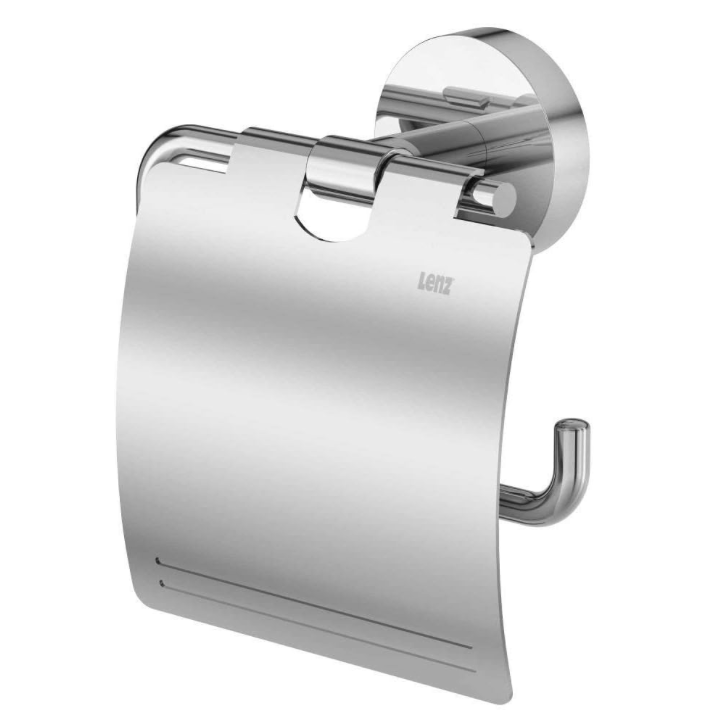LENZ „SIENA“ Papierhalter mit Deckel zum Bohren, Chrom