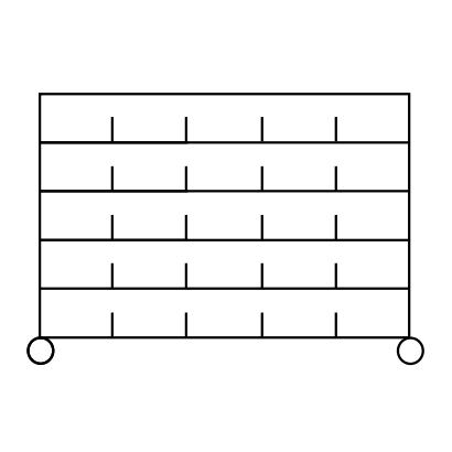 Novocal Sortierregalwagen Material: Präzisionsstahl,  vernickelt und hochglanzverchromt 4 Eckpfost | Packung (1 Stück)