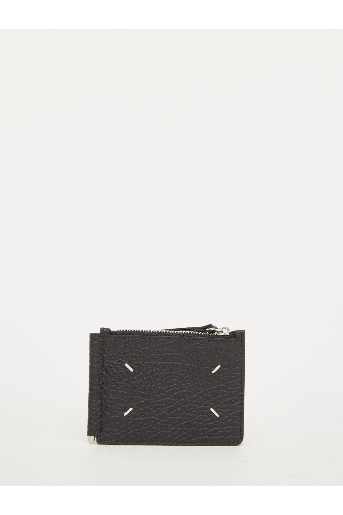 Black leather wallet