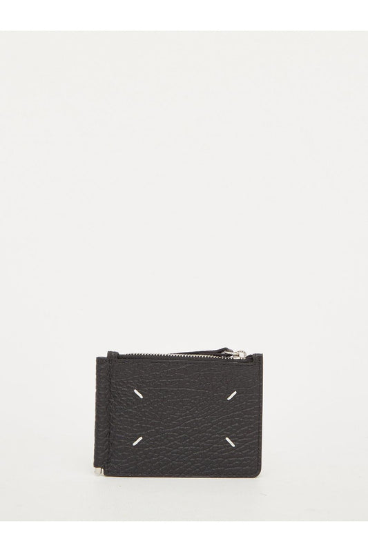 Black leather wallet