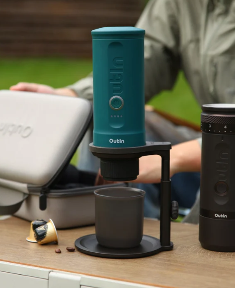 OutIn Portable Universal Coffee Stand – Black