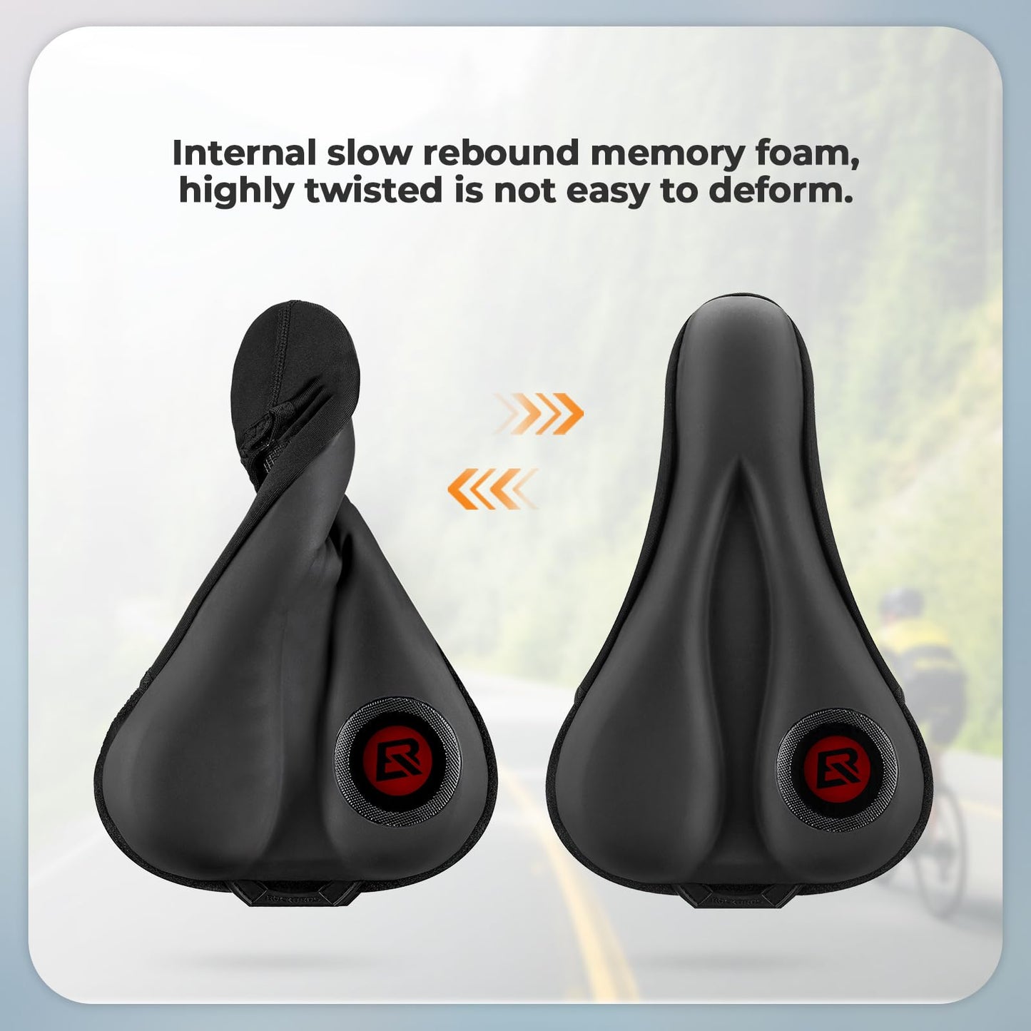 ROCKBROS reiðhjólasadlhlíf vatnsheld gelhlíf fyrir reiðhjólasadl 