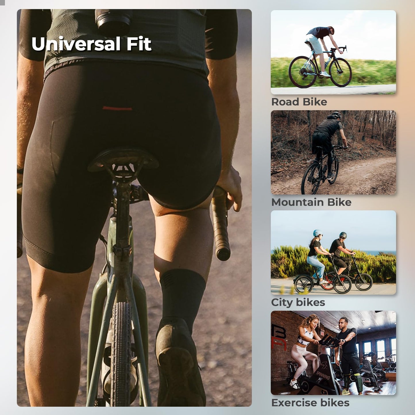 ROCKBROS reiðhjólasadlhlíf vatnsheld gelhlíf fyrir reiðhjólasadl 