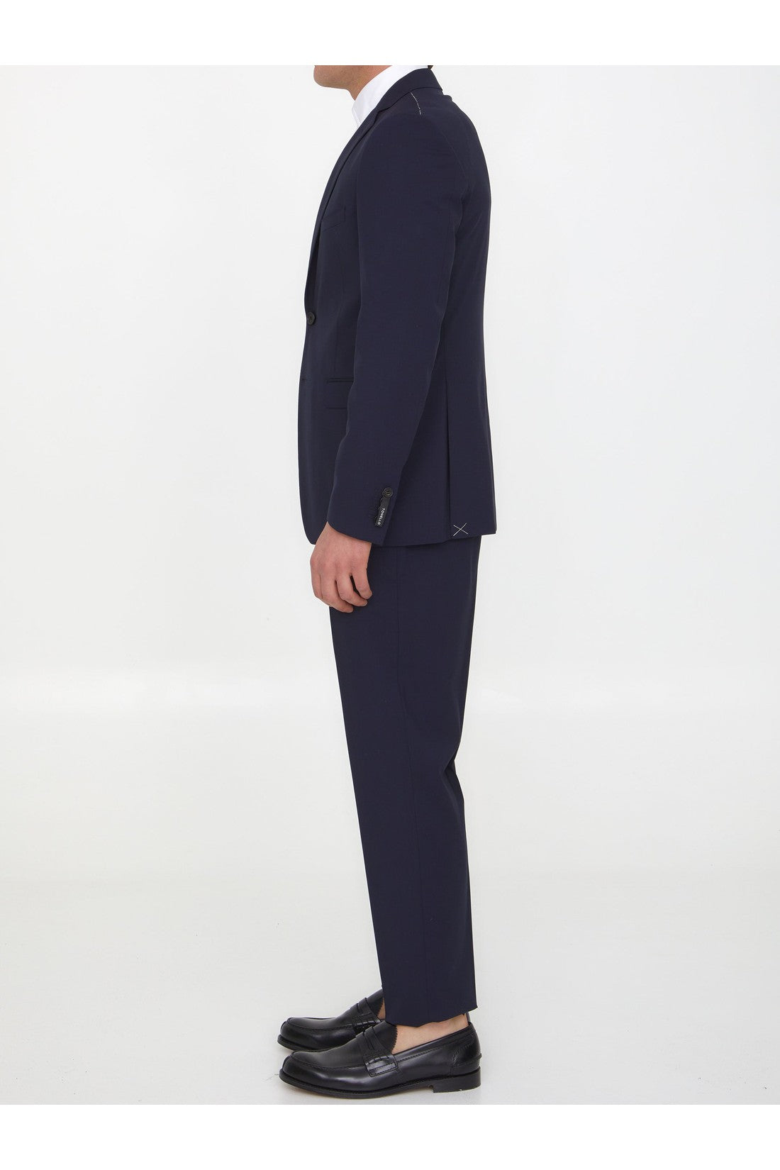 Blue wool two-piece suit