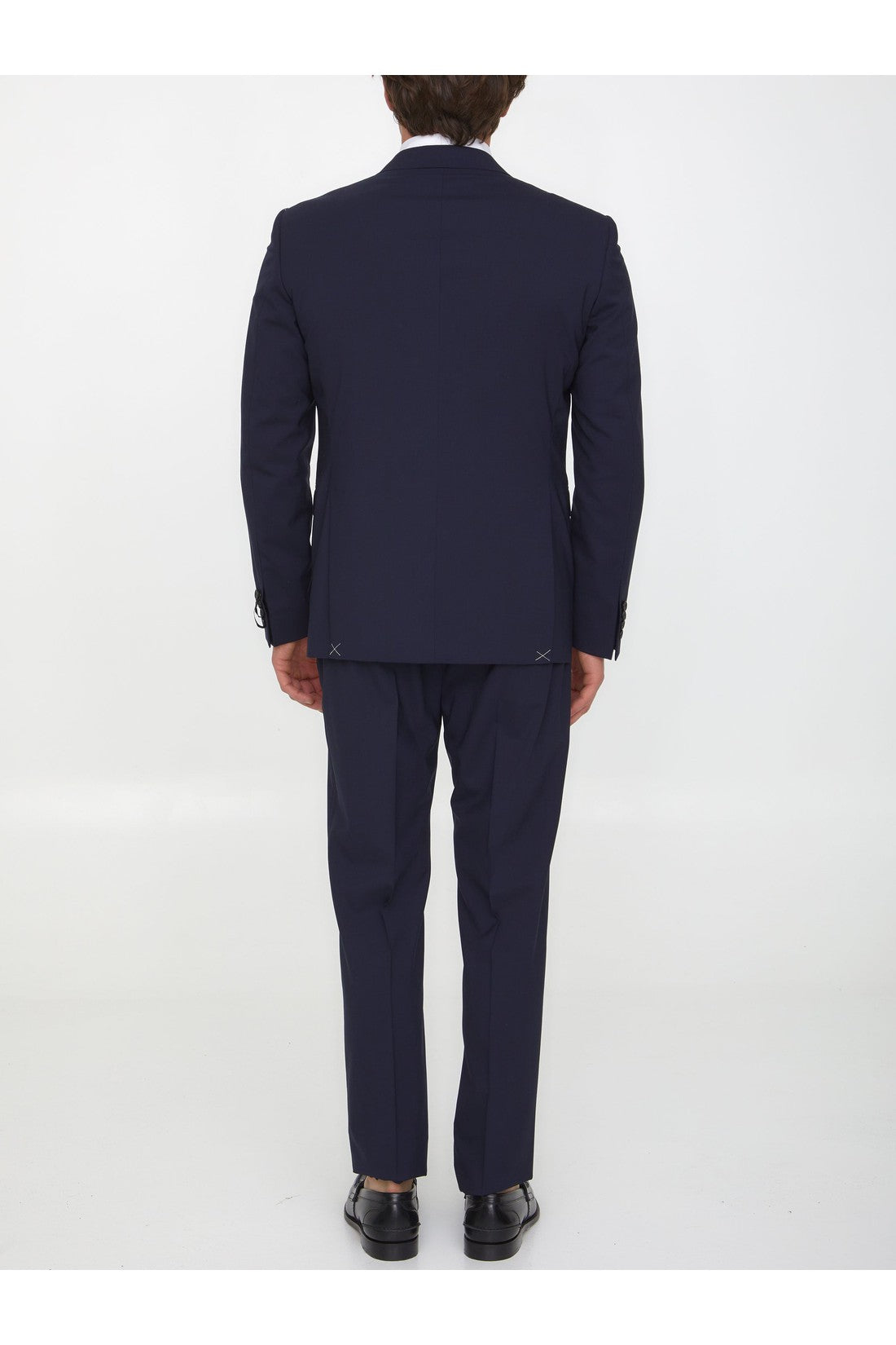 Blue wool two-piece suit