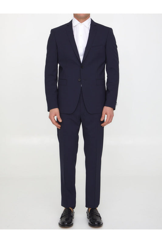Blue wool two-piece suit