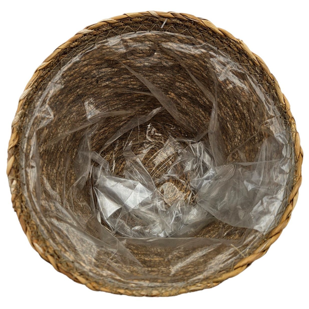 Blumentopf Pflanztopf Pflanzkorb Korb Übertopf Seegras braun rund Mittel Ø 23 cm