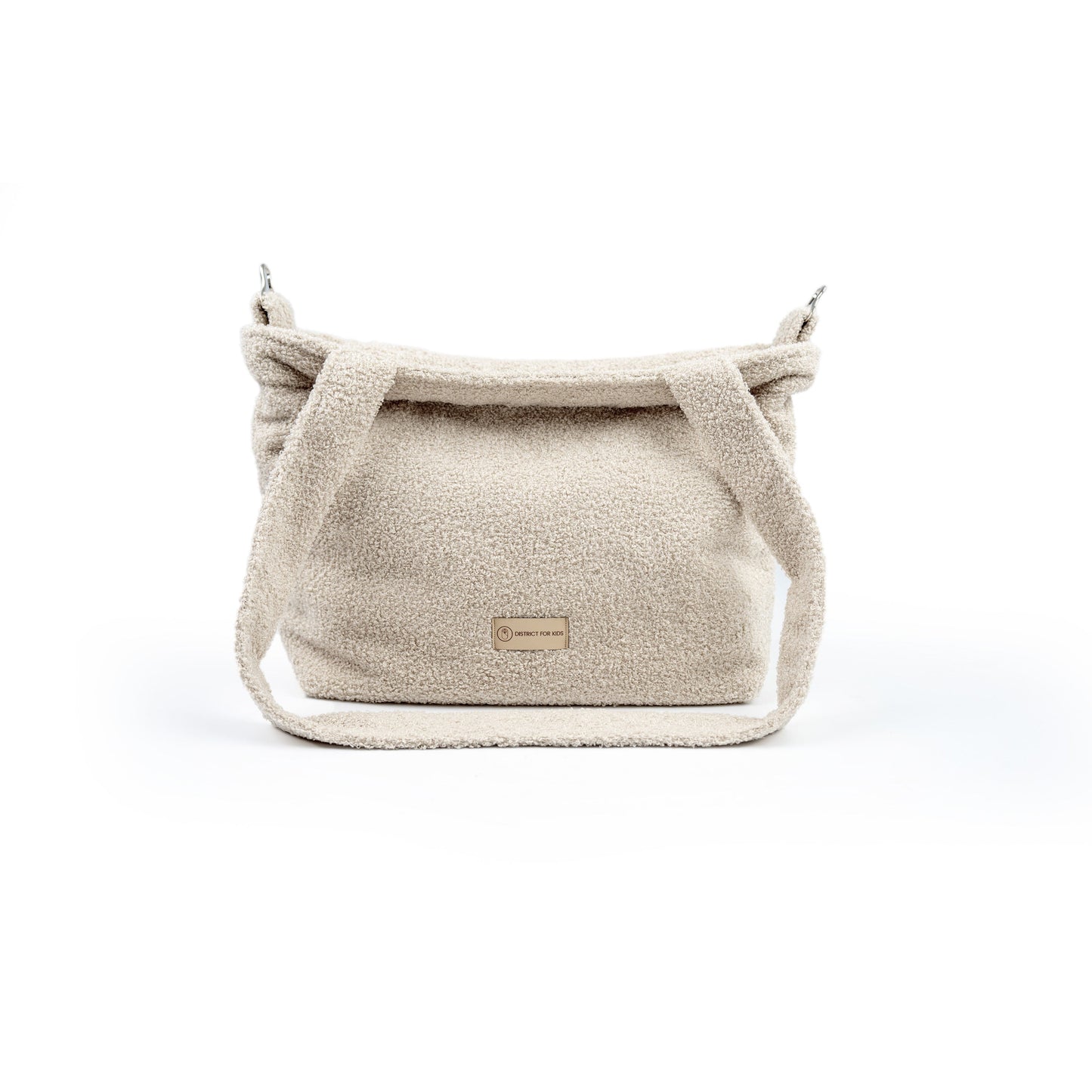 Wickeltasche Bouclé Teddystoff für den Kinderwagen - Mom bag