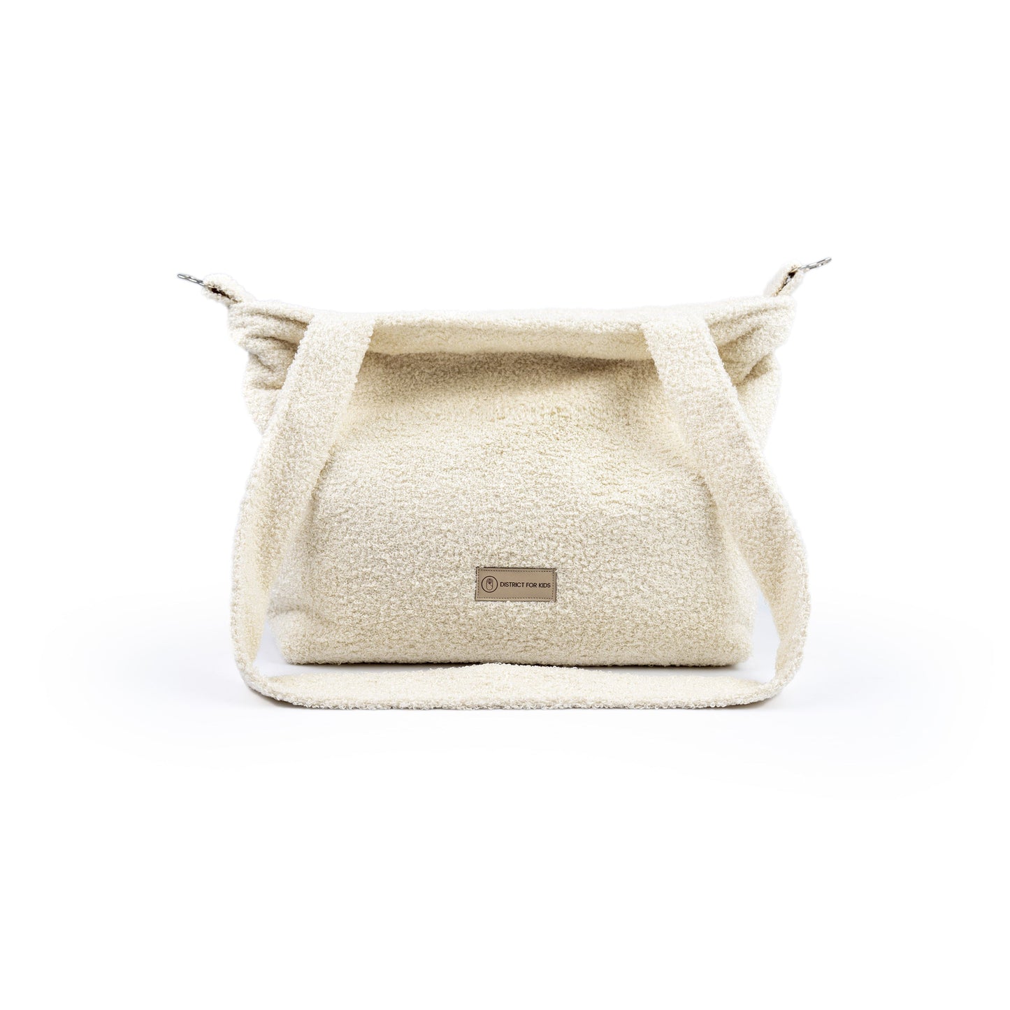 Wickeltasche Bouclé Teddystoff für den Kinderwagen - Mom bag