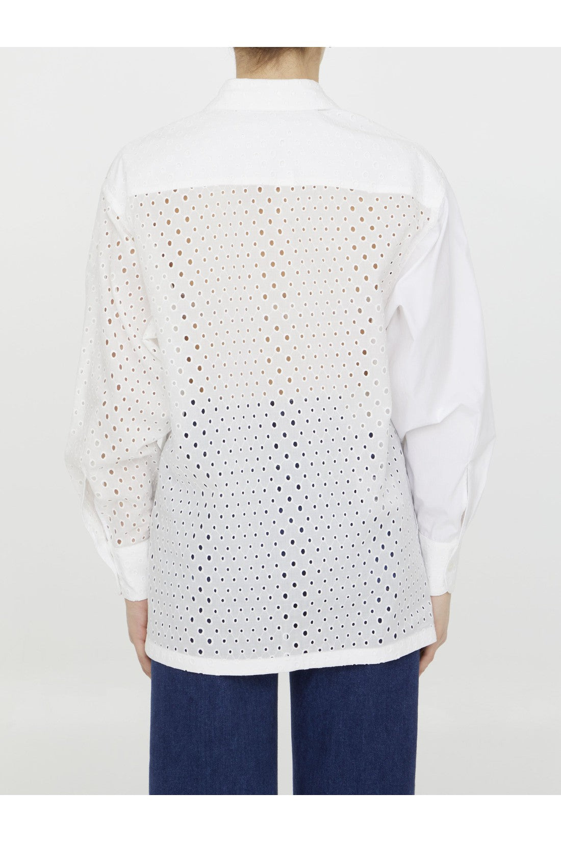 Broderie anglaise cotton shirt