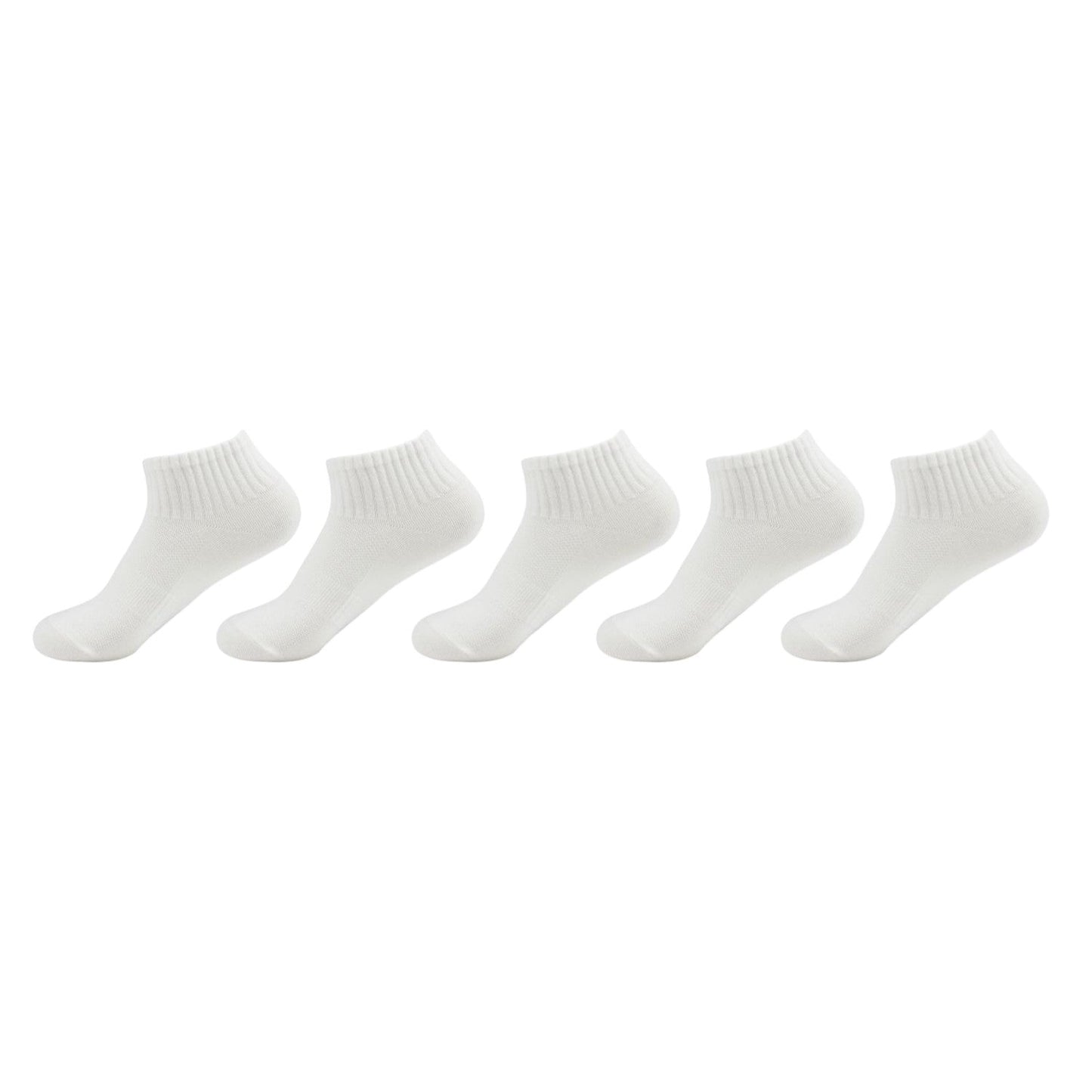 Damen Sneaker Socken » Set 5 Paar Strümpfe » 5er Pack Sneakersocken » Baumwollsocken mit elastischem Mittelfußband