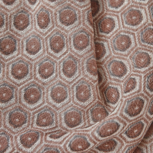 Wollschal Brianna beige/staubrosé