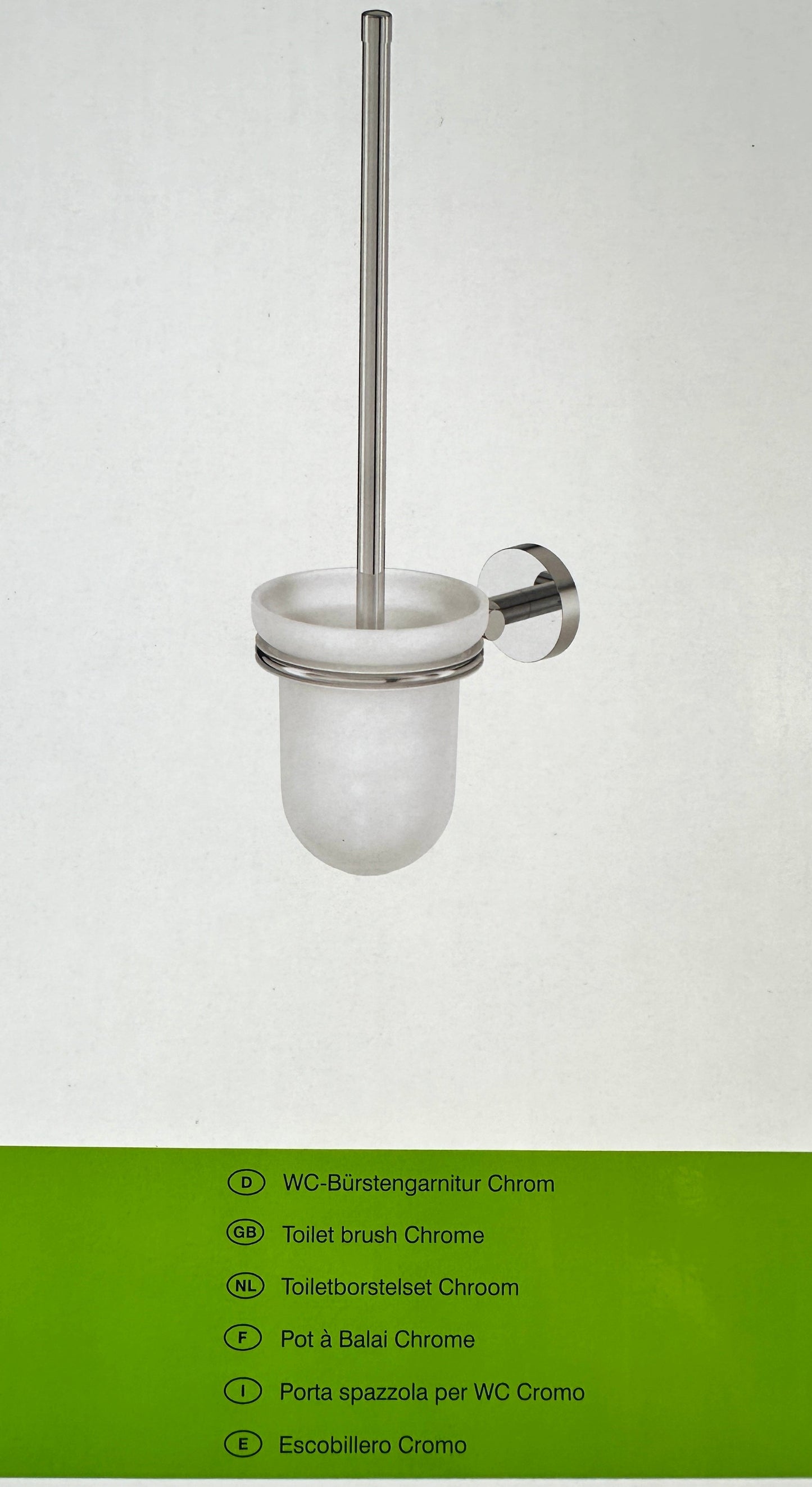 LENZ „SIENA“ WC-Bürstenset (Schrauben, chrom)