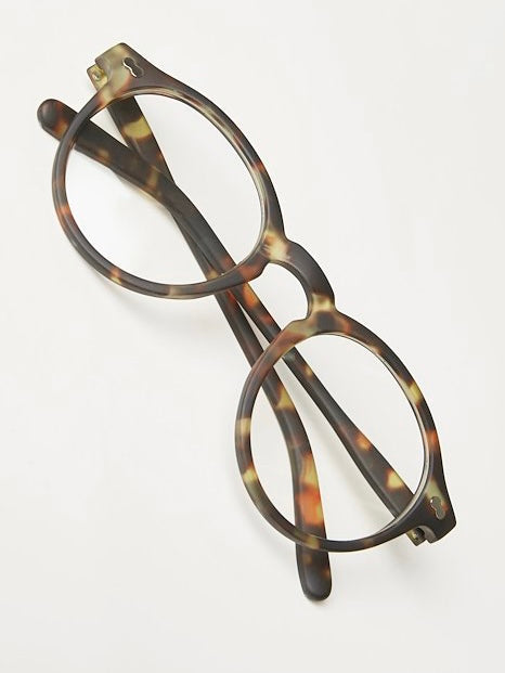 Kaday PW reading glasses, horn-effect, matte finish, available in 4 strengths