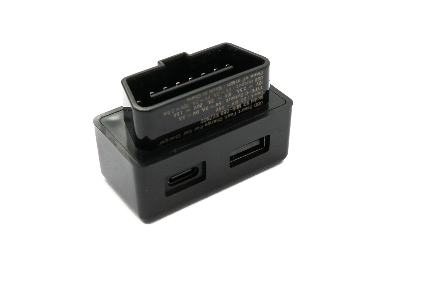 SYSTEM-S OBD charging adapter USB 3.1 &amp; 3.0 socket charging hub adapter for Tesla Model 3 &amp; Y in black 